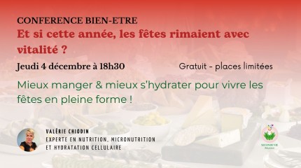 Mieux manger & mieux s’hydrater pour vivre les fêtes en pleine forme !