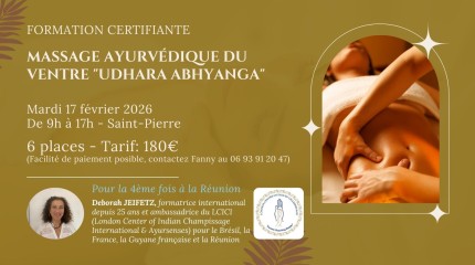 Formation Massage Ayurvédique du Ventre "UDHARA ABHYANGA” - 17 février